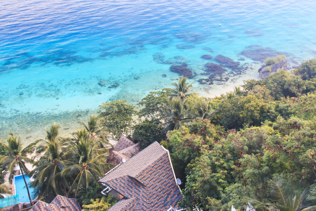 Resort overlooking the ocean