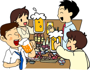 飲み会のイラスト