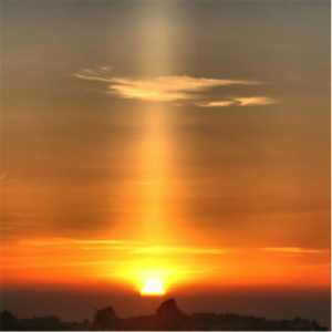 夕日