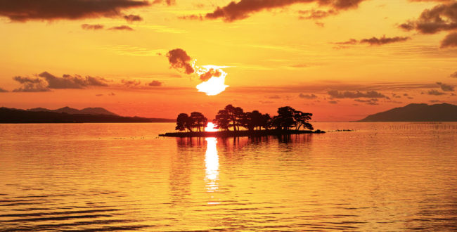 宍道湖の夕日